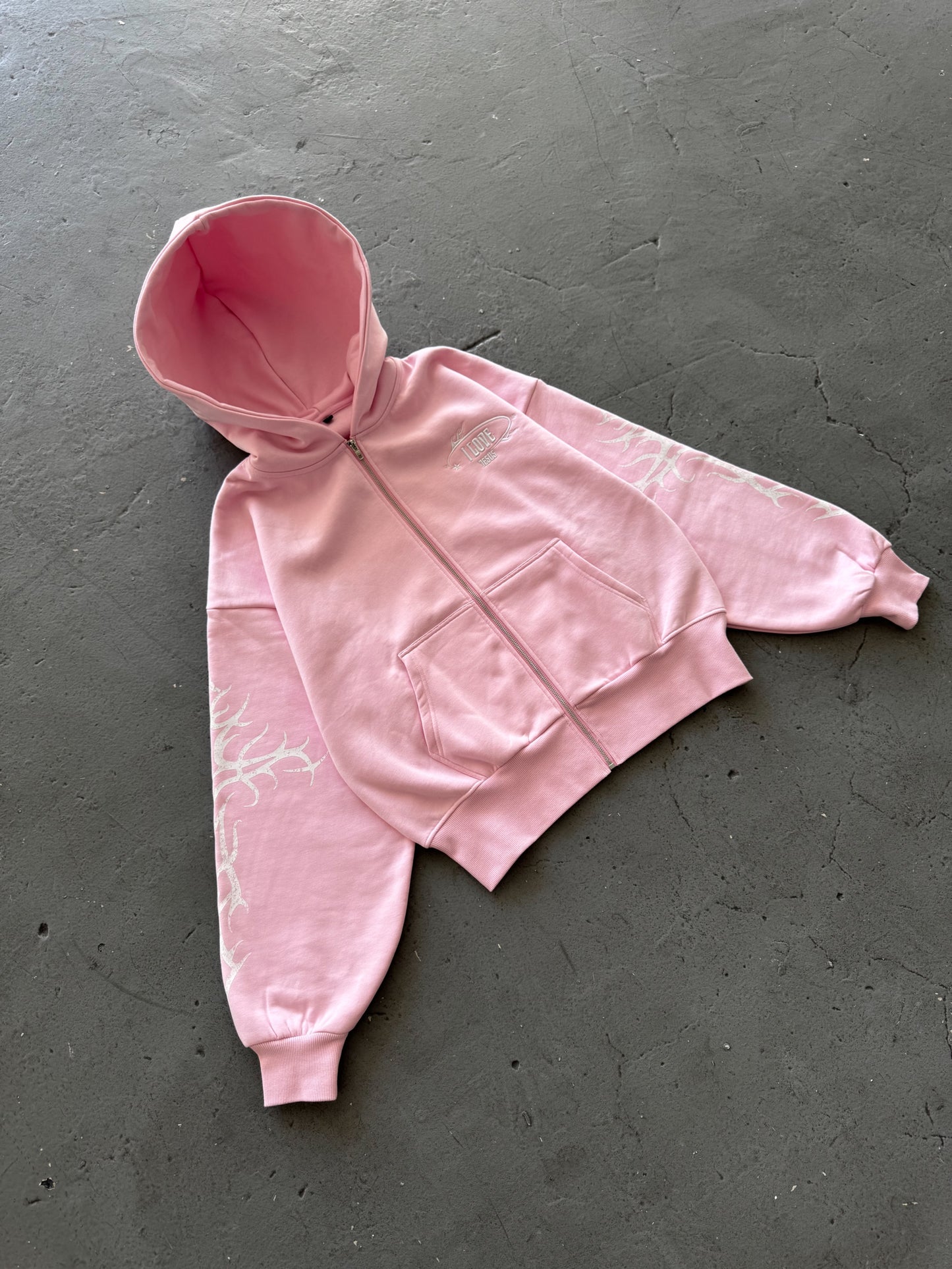 AGAPE Pink zip up