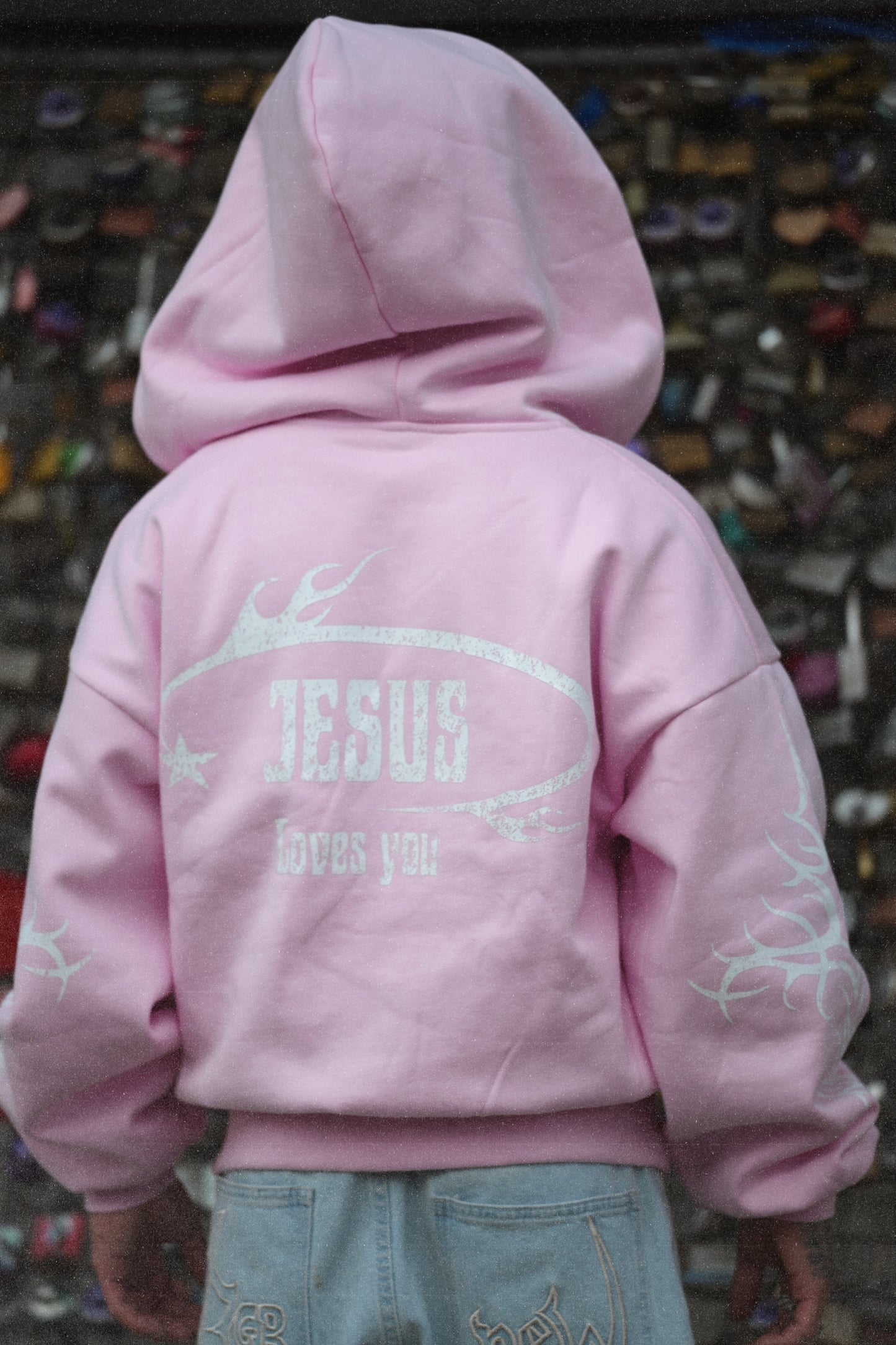 AGAPE Pink zip up