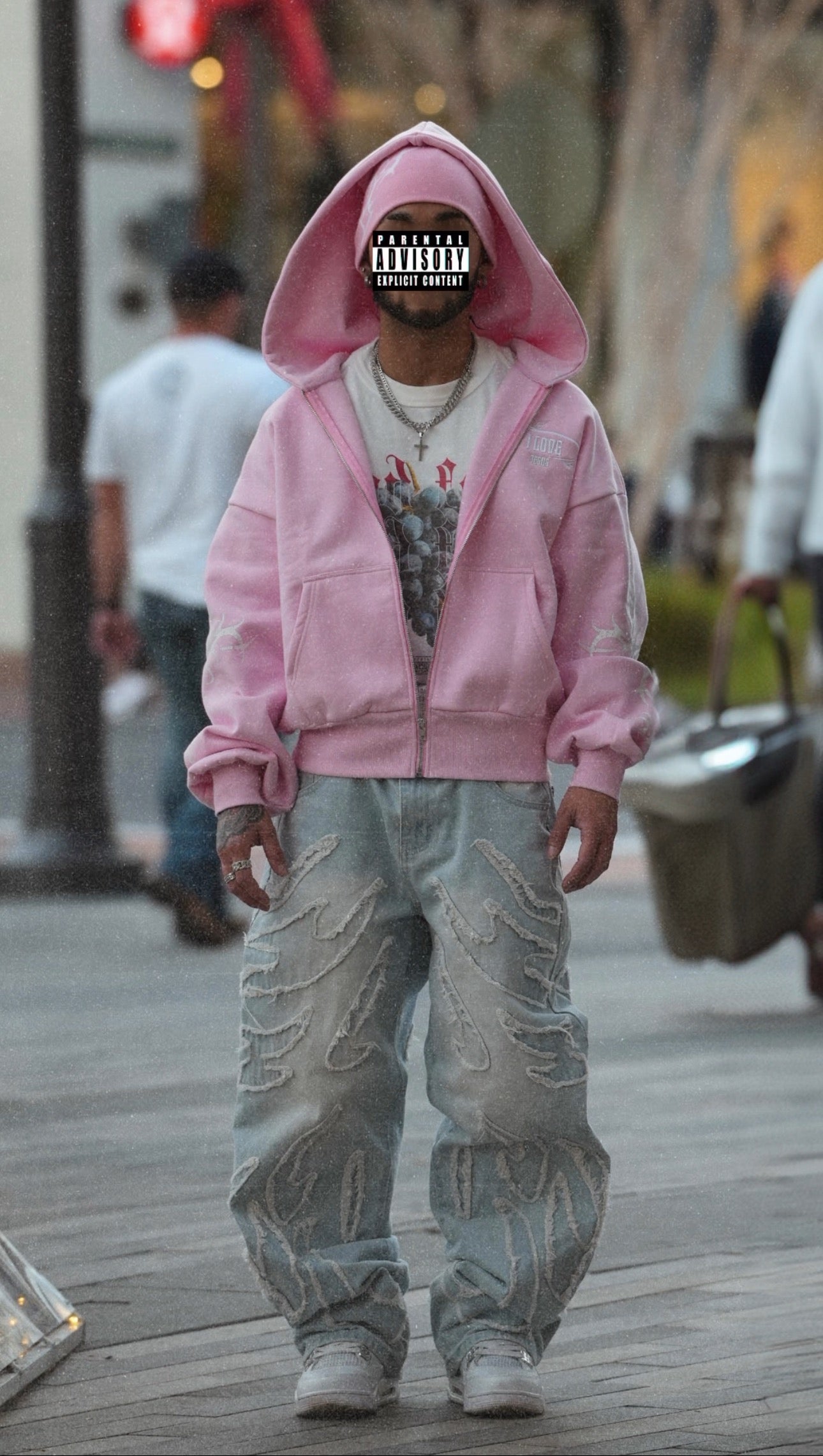 AGAPE Pink zip up