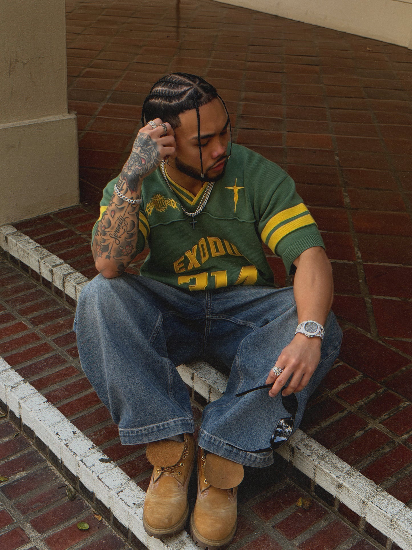 YHWH knit jersey