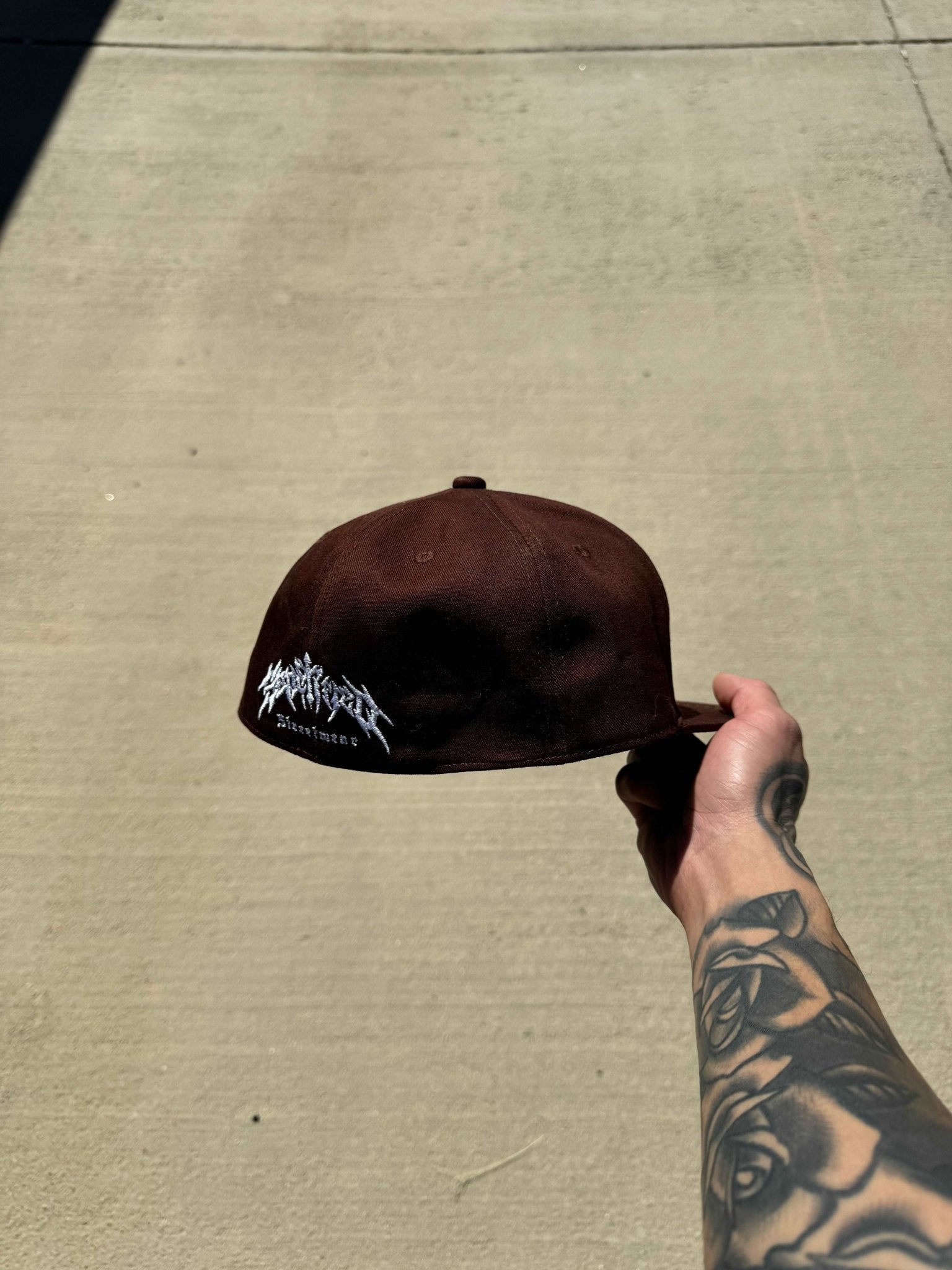 Big Amen Chocolate fitted hat - Sanctified Streetwear