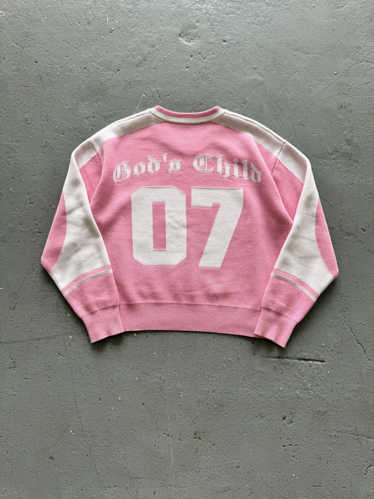 Rose Pink knitted jersey - Sanctified Streetwear