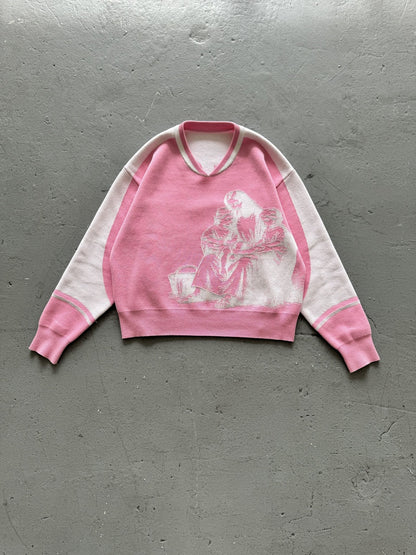 Rose Pink knitted jersey - Sanctified Streetwear