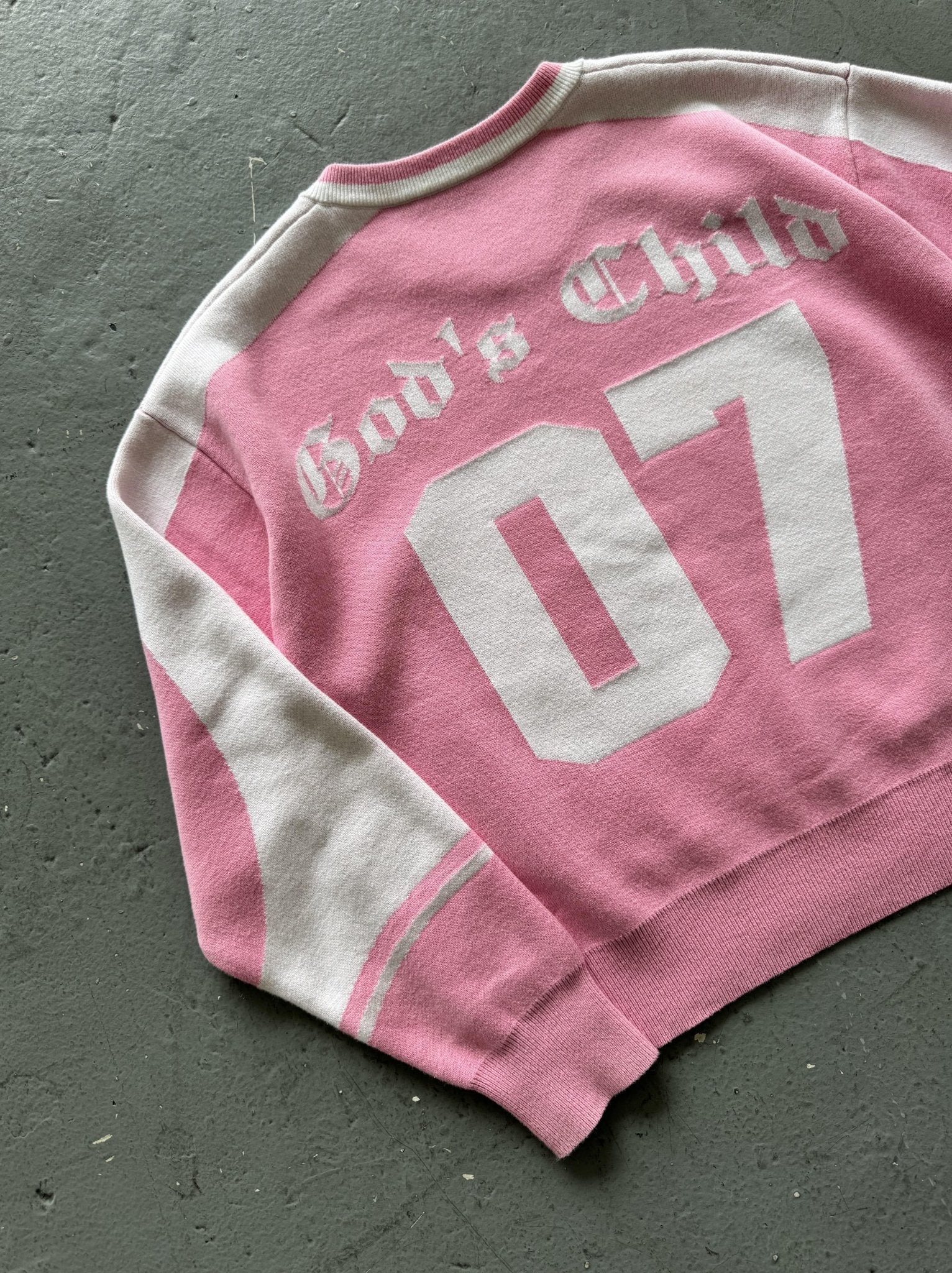 Rose Pink knitted jersey - Sanctified Streetwear